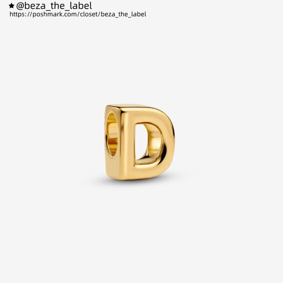 Pandora Letter D Alphabet Mini Charm|Pendant - Picture 1 of 2